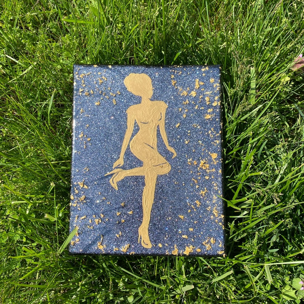 *Confidence* Original Resin Painting On Canvas